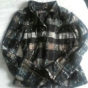 Exceptionally cute free people moto coat!!